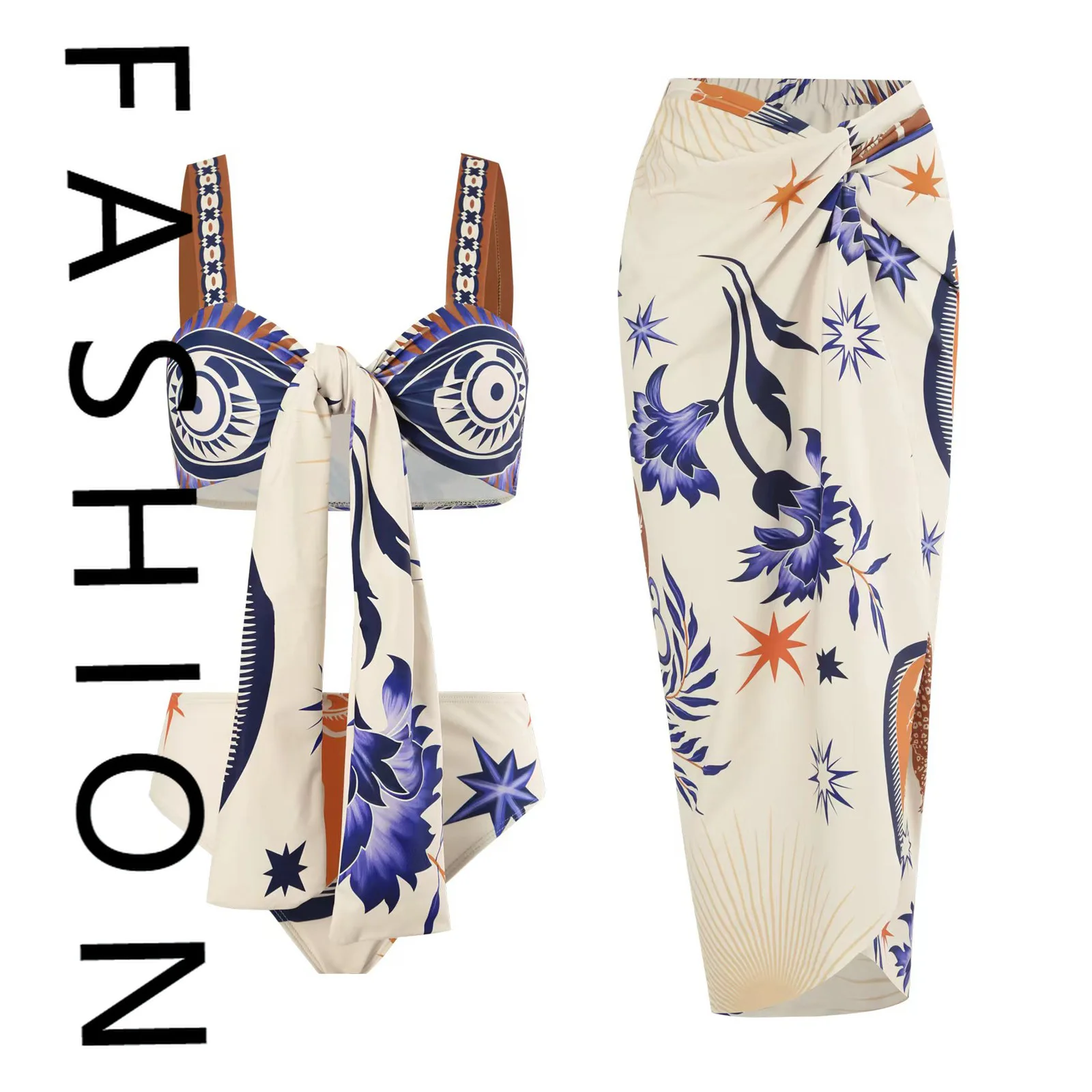 2025 new split swimsuit women's wrap skirt set shoulder bikini sexy beach gathering conservative belly and thin
2025 new split swimsuit women's wrap skirt set shoulder bikini sexy beach gathering conservative belly and thin