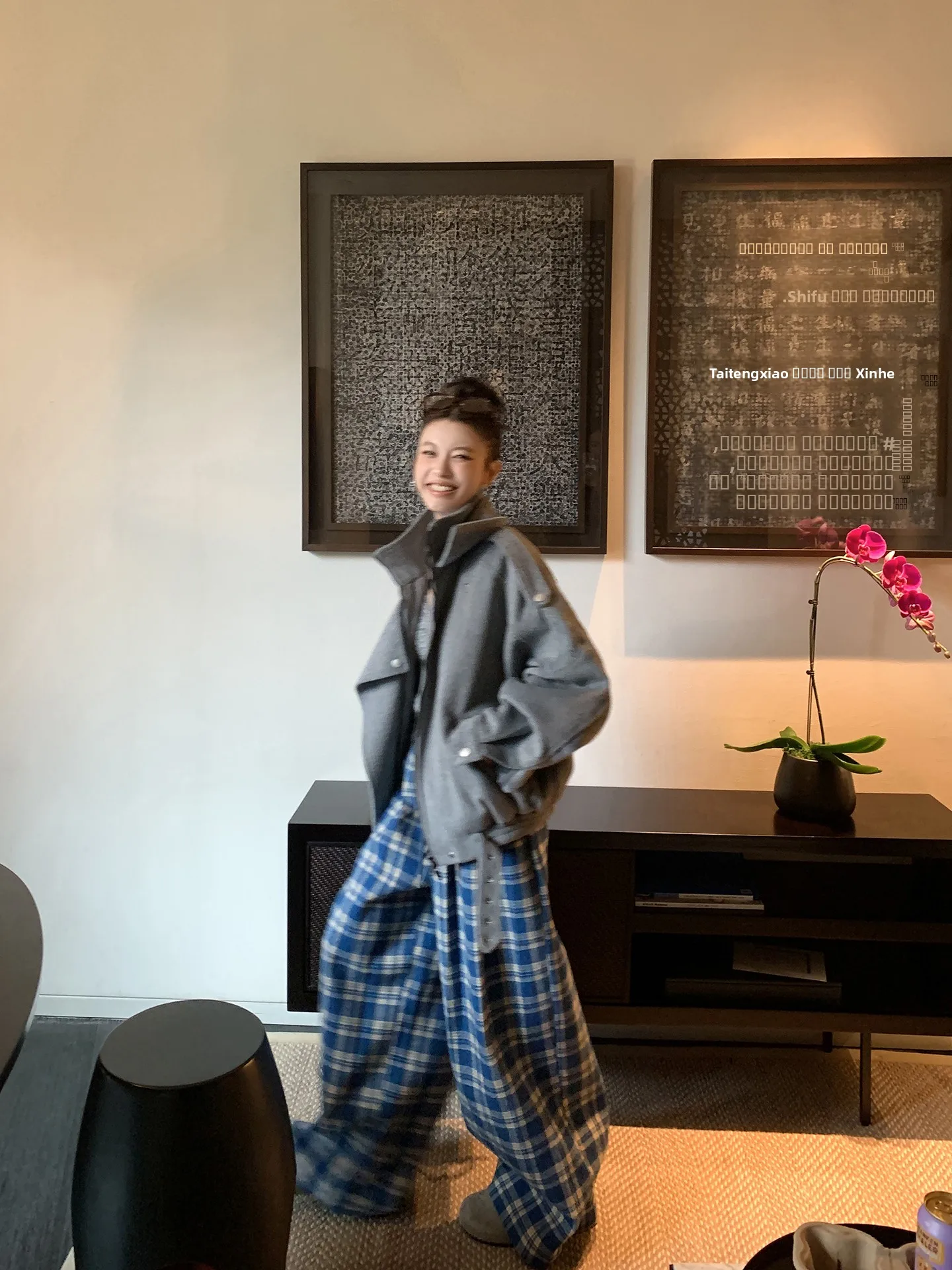 DULA Casual Wide Leg Woolen Plaid Pants High Waist Loose Fit Floor Length Holiday Sle Women's Autumn Winter Faion Trousers
DULA Casual Wide Leg Woolen Plaid Pants High Waist Loose Fit Floor Length Holiday Sle Women's Autumn Winter Faion Trousers