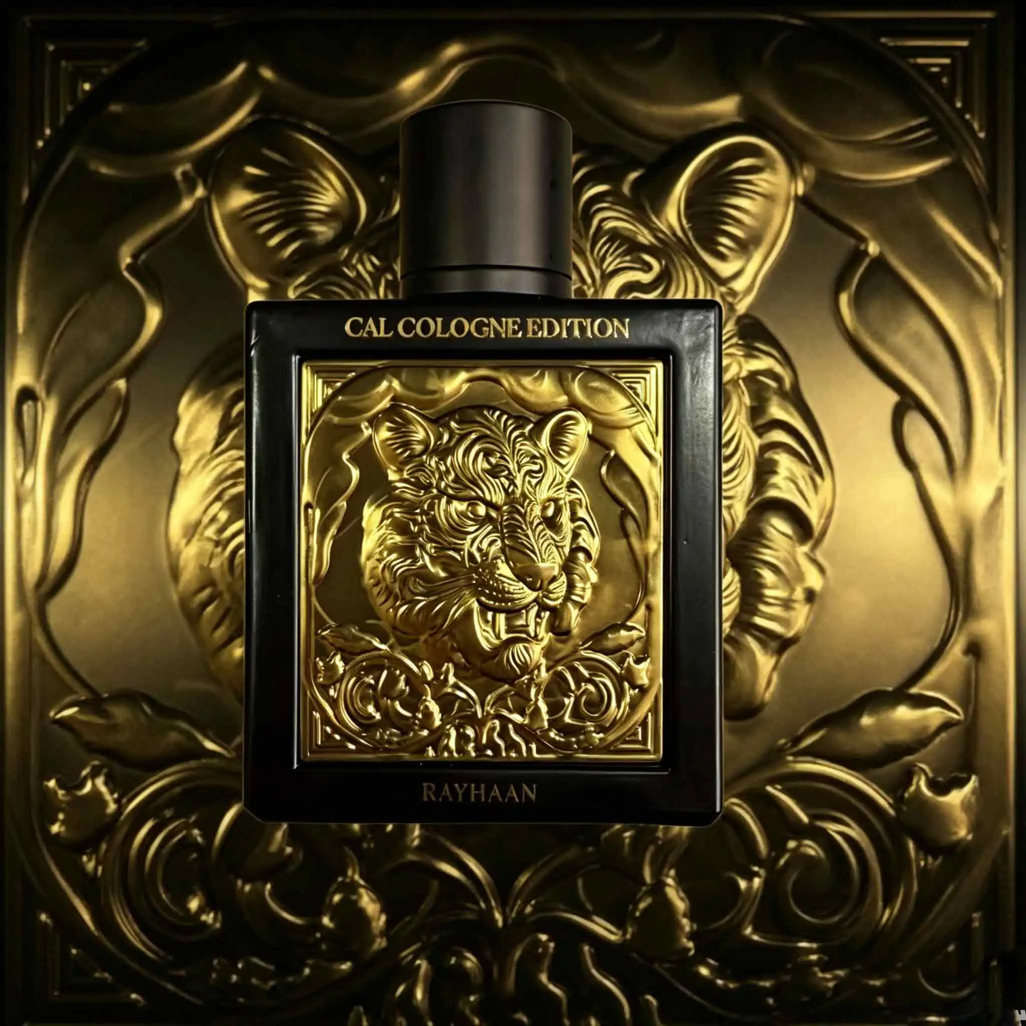 Rayhaan perfume for men in the Year of the Tiger. The black gold relief bottle shows the king's aura. The spicy wood tone is wrapped with steady musk, lasting, easy to shape the domineering and mature male charm
Rayhaan perfume for men in the Year of the Tiger. The black gold relief bottle shows the king's aura. The spicy wood tone is wrapped with steady musk, lasting, easy to shape the domineering and mature male charm