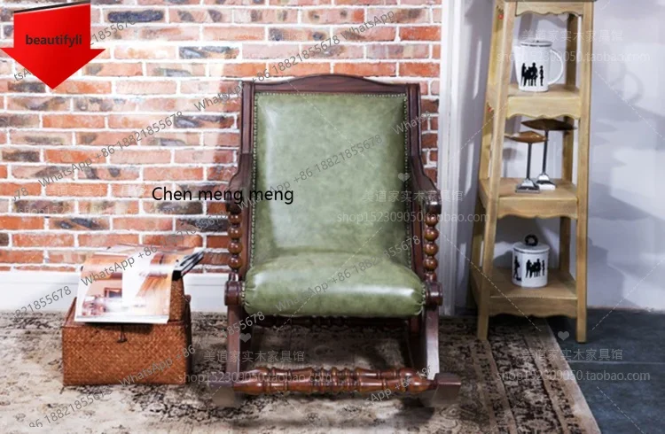 Q181 Solid wood rocking chair, living room balcony, American single sofa, European rocking chair, bedroom lunch break lounge cha
Q181 Solid wood rocking chair, living room balcony, American single sofa, European rocking chair, bedroom lunch break lounge cha