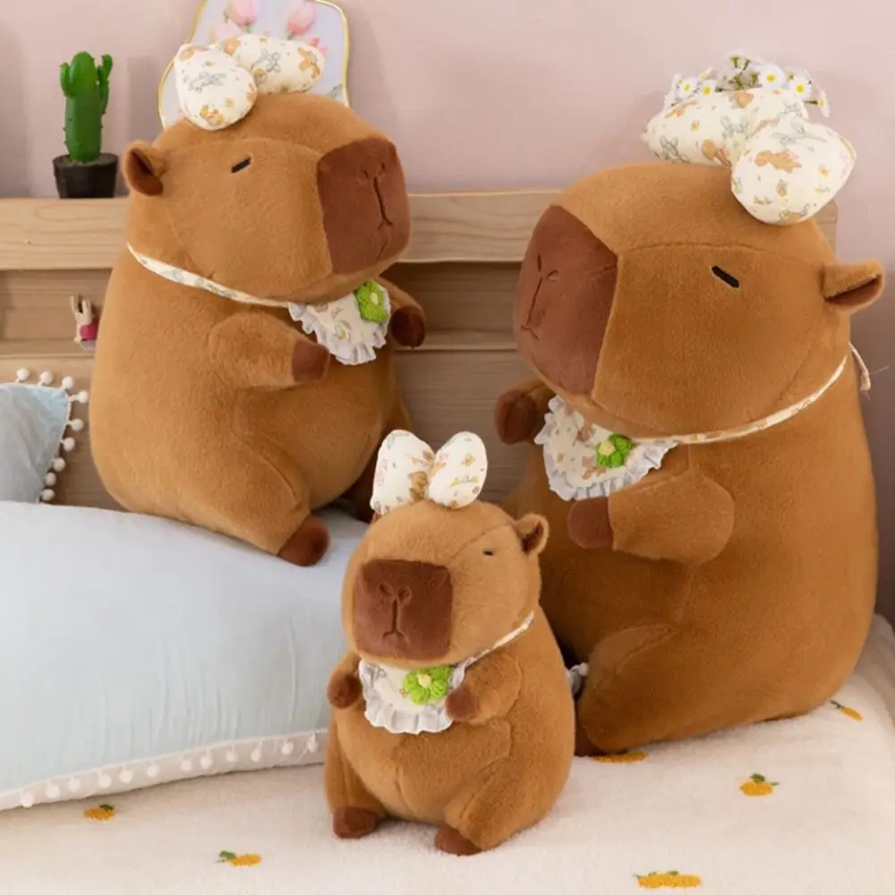 Kawaii Bow Capybara Plush Doll Simulation Fluffy Capybara Plush Toy Cartoon Soft Capibara Fluffty Doll Christmas Toy
Kawaii Bow Capybara Plush Doll Simulation Fluffy Capybara Plush Toy Cartoon Soft Capibara Fluffty Doll Christmas Toy
