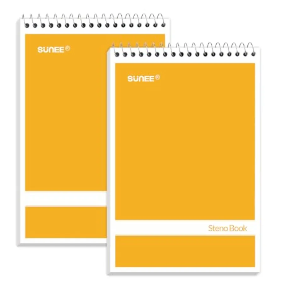 2 Pack Steno Pads 6x9, Gregg Rule, 60 Sheets, Spiral Notebook 6x9, White Paper, Take Notes with Top Spiral Notebook, for School
2 Pack Steno Pads 6x9, Gregg Rule, 60 Sheets, Spiral Notebook 6x9, White Paper, Take Notes with Top Spiral Notebook, for School