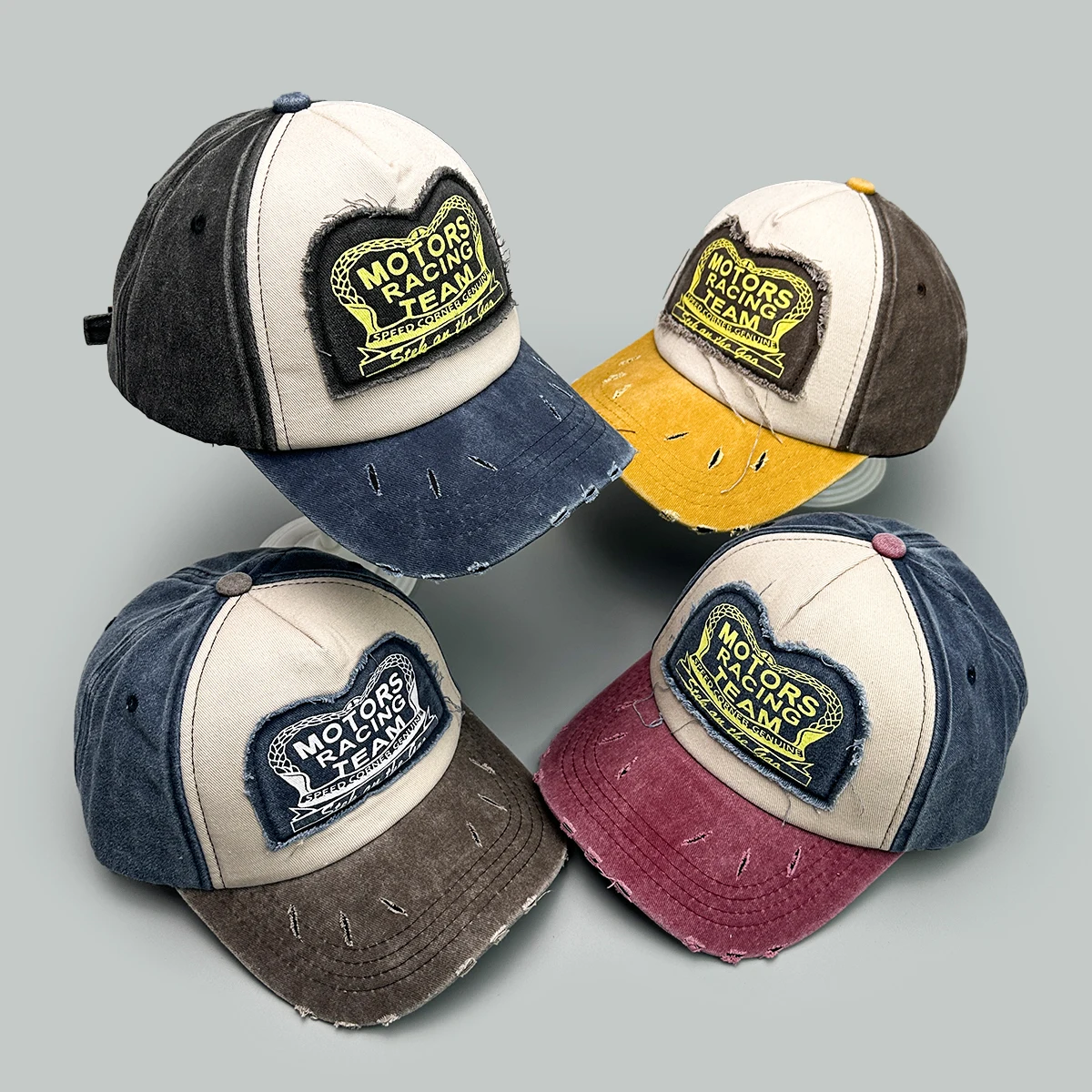 Hip Hop PATCH Letter Color Block Baseball Hats New Unisex Breathable Broken Style Sunshade Retro Versatile Street Peaked Caps
Hip Hop PATCH Letter Color Block Baseball Hats New Unisex Breathable Broken Style Sunshade Retro Versatile Street Peaked Caps