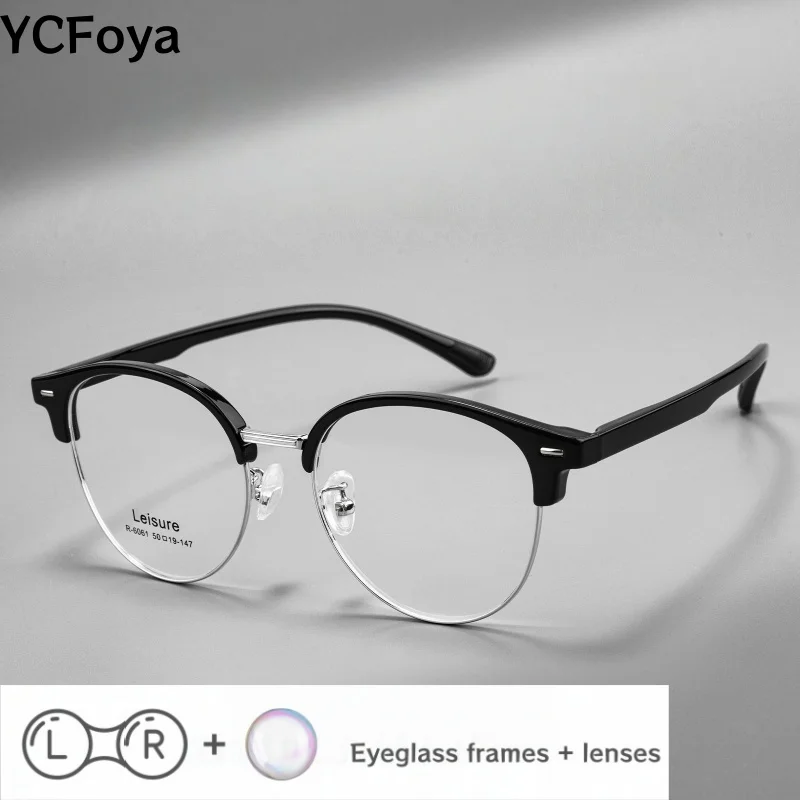 Women Men's Retro Round Optical Prescription Glasses Fashion Trend Myopia Hyperopia Progressive Recipe Eyeglasses R6061ZF
Women Men's Retro Round Optical Prescription Glasses Fashion Trend Myopia Hyperopia Progressive Recipe Eyeglasses R6061ZF