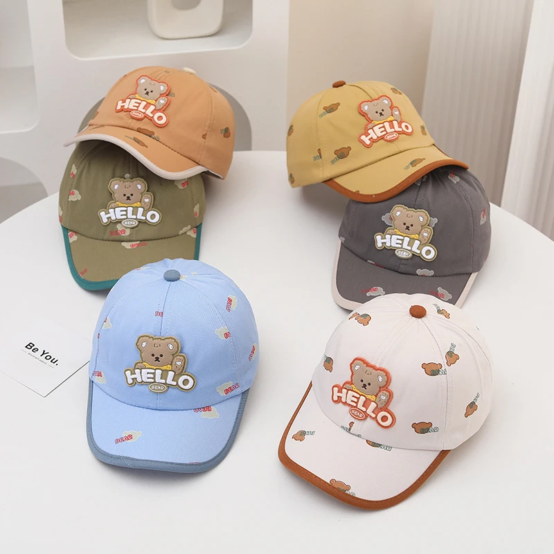 Cartoon Baby Baseball Cap Cute Solid Color Toddler Sun Hat Adjustable Kids Boy Girl Peaked Cap 
Cartoon Baby Baseball Cap Cute Solid Color Toddler Sun Hat Adjustable Kids Boy Girl Peaked Cap