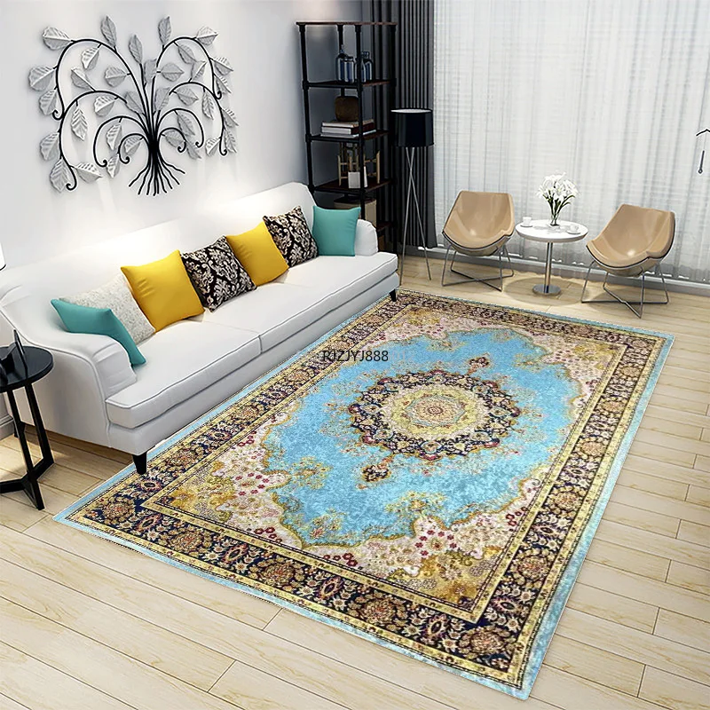 Carpet Gold Diamond Velvet Persian European Classic Retro Style Living Room Study Bedroom Entrance Door Coffee Table Blanket
Carpet Gold Diamond Velvet Persian European Classic Retro Style Living Room Study Bedroom Entrance Door Coffee Table Blanket