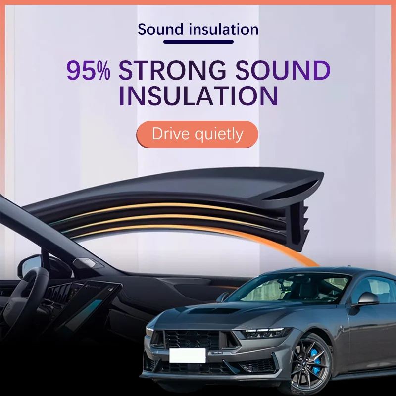 Car Dashboard Sealing Strip Car Soundproof Anti Leak Sealant Strip Auto Front Windshield Gap Strip For Ford Mustang GT
Car Dashboard Sealing Strip Car Soundproof Anti Leak Sealant Strip Auto Front Windshield Gap Strip For Ford Mustang GT