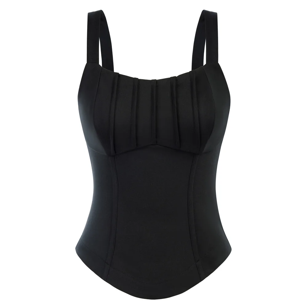 GK Corset Top For Women Curved Front Hem Tops Regular Fit Wide Straps Square Neck Tops High Street Crop Top Ladies Summer Blouse
GK Corset Top For Women Curved Front Hem Tops Regular Fit Wide Straps Square Neck Tops High Street Crop Top Ladies Summer Blouse