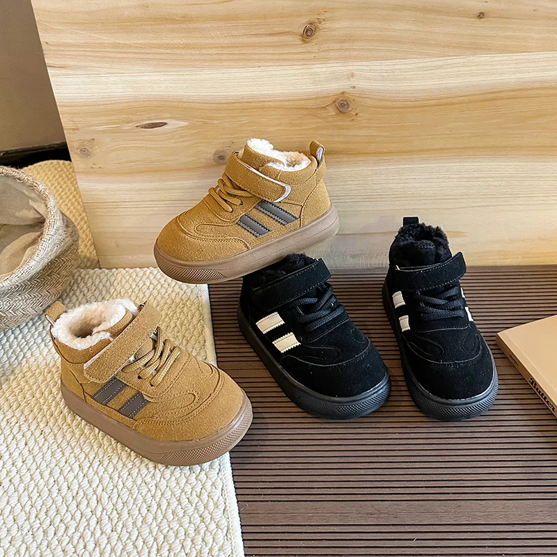 Children's Cotton Boots 2025 Winter Girls Fashion Ankle Boots Warmth Furry Outdoor Causal Kids Platform Boots Non-slip Hook Loop
Children's Cotton Boots 2025 Winter Girls Fashion Ankle Boots Warmth Furry Outdoor Causal Kids Platform Boots Non-slip Hook Loop