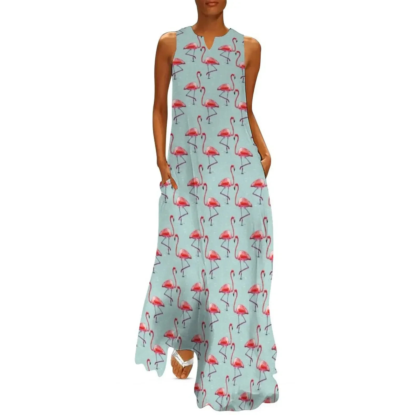 Flamingos in Cool Water Long Dress women clothes beach dress birthday dress Long woman
Flamingos in Cool Water Long Dress women clothes beach dress birthday dress Long woman