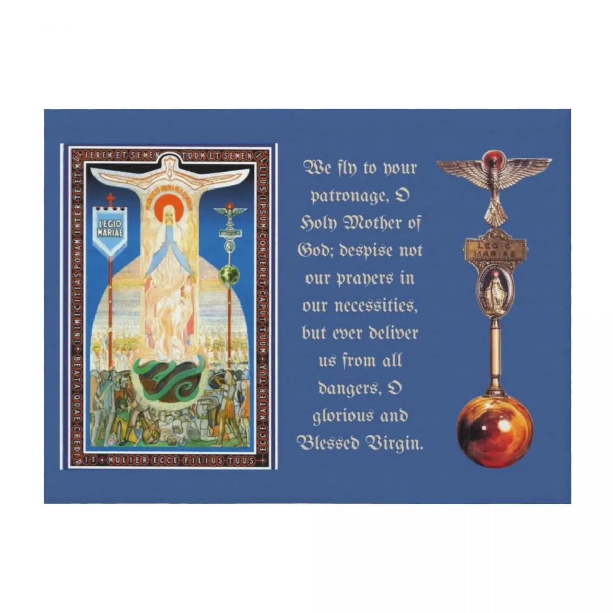 Legion of Mary, Marijina Legija, Legio Mariae Throw Blanket Baby Beautifuls decorative Shaggy Blankets
Legion of Mary, Marijina Legija, Legio Mariae Throw Blanket Baby Beautifuls decorative Shaggy Blankets