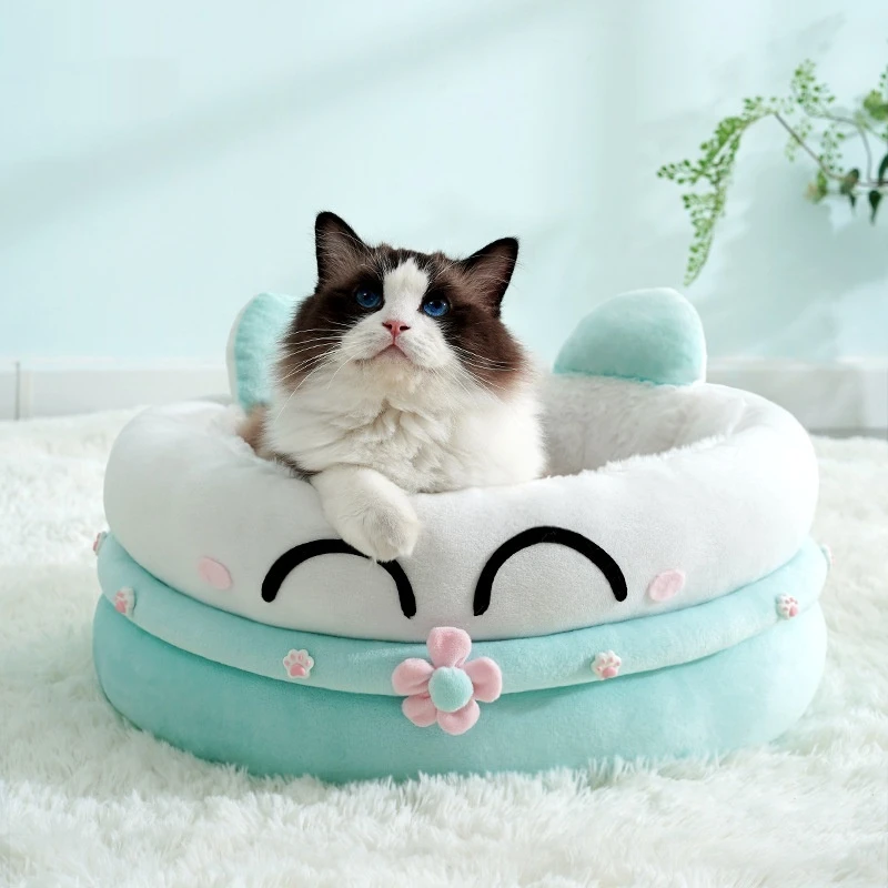 New Product Cat House PP Cotton Thickened Warm Enclosed Dog Bed Universal for All Seasons Pet Supplies Pet Bed
New Product Cat House PP Cotton Thickened Warm Enclosed Dog Bed Universal for All Seasons Pet Supplies Pet Bed
