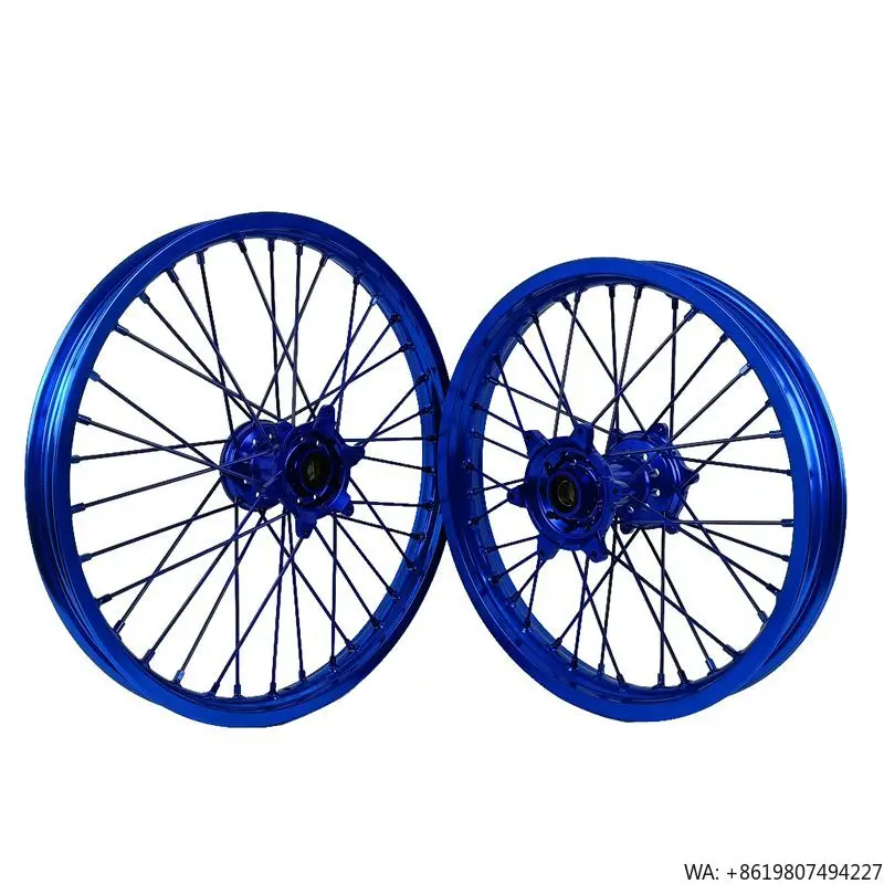 Blue Spoke Wheel Fit YZ YZF 18/19/21 Wheel Set 7050-T6 Aluminum Alloy Off-Road Motorcycle Wheels
Blue Spoke Wheel Fit YZ YZF 18/19/21 Wheel Set 7050-T6 Aluminum Alloy Off-Road Motorcycle Wheels