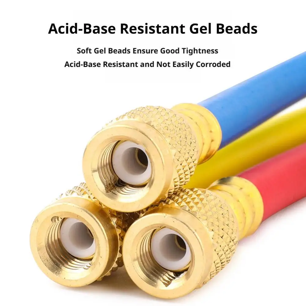 Refrigerant Charging Hose, 1/4 SAE Thread 800-4000PSI Tube HVAC Hoses, For Home Air Conditioner Refrigeration Maintenance
Refrigerant Charging Hose, 1/4 SAE Thread 800-4000PSI Tube HVAC Hoses, For Home Air Conditioner Refrigeration Maintenance