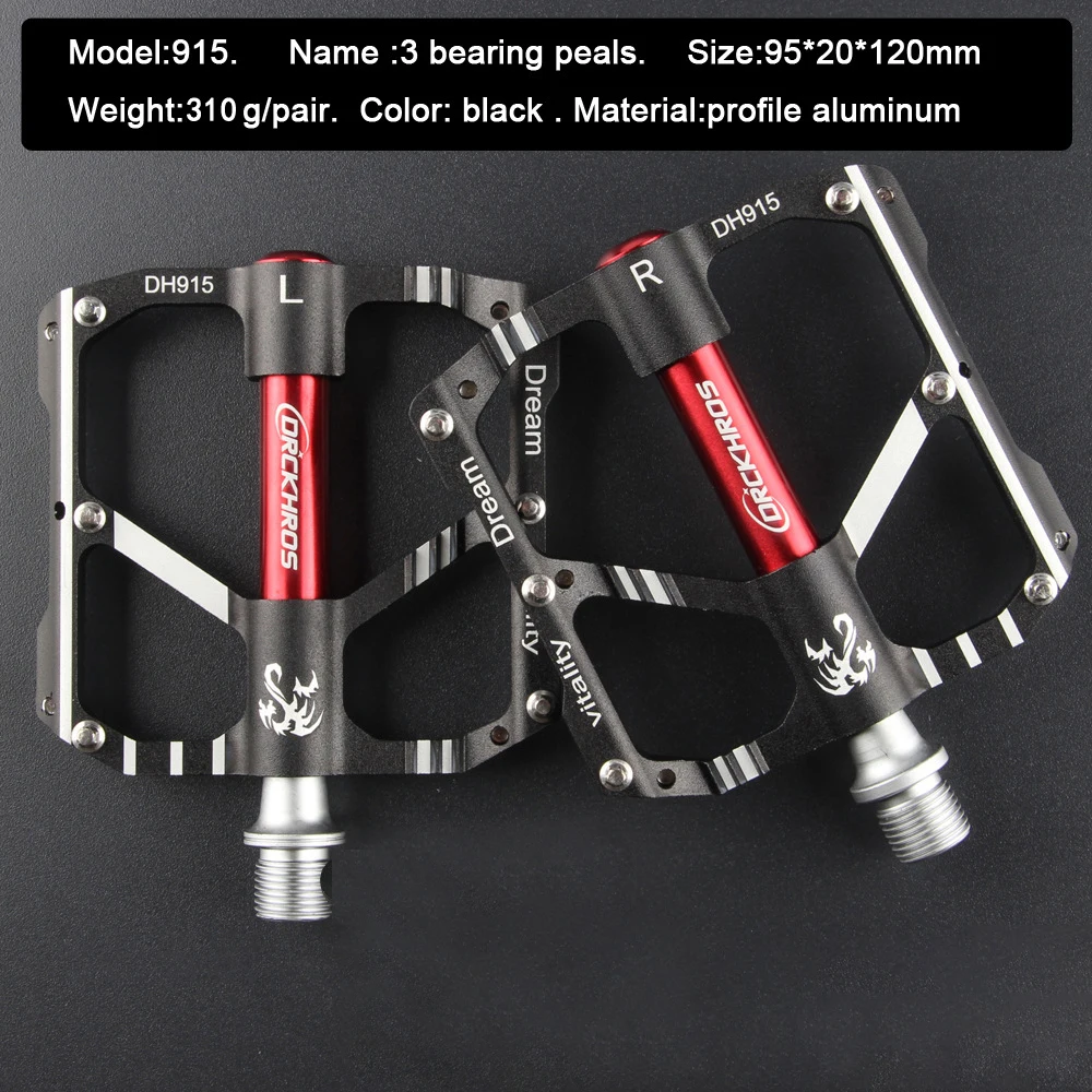 DRCKHROS MTB Cycling Ultralight Pedal Bike Bicycle Sealed 3 Bearings Pedals Aluminum Alloy Non-slip Cleat Bike Part Pedals
DRCKHROS MTB Cycling Ultralight Pedal Bike Bicycle Sealed 3 Bearings Pedals Aluminum Alloy Non-slip Cleat Bike Part Pedals