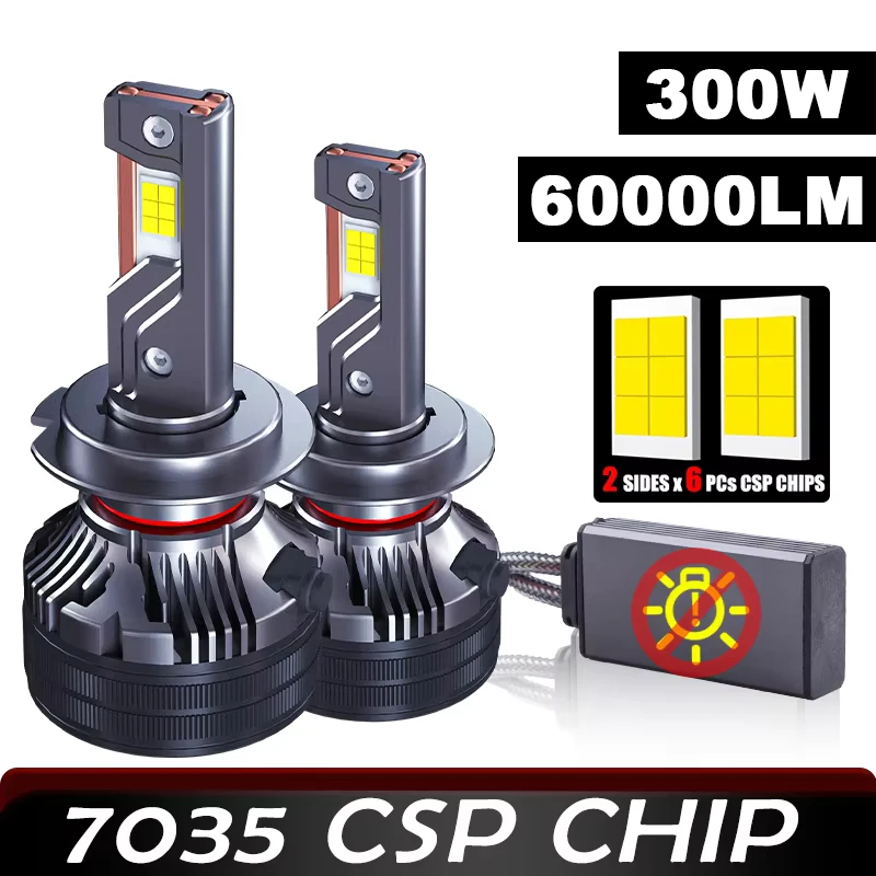 H7 H4 H11 Led Headlights Bulb 300W 60000LM 3 Copper Tube LED Auto Fog Lights 6000K H1 H8 H9 HB3 9005 HB4 9006 12V Car Lamps 2pcs
H7 H4 H11 Led Headlights Bulb 300W 60000LM 3 Copper Tube LED Auto Fog Lights 6000K H1 H8 H9 HB3 9005 HB4 9006 12V Car Lamps 2pcs