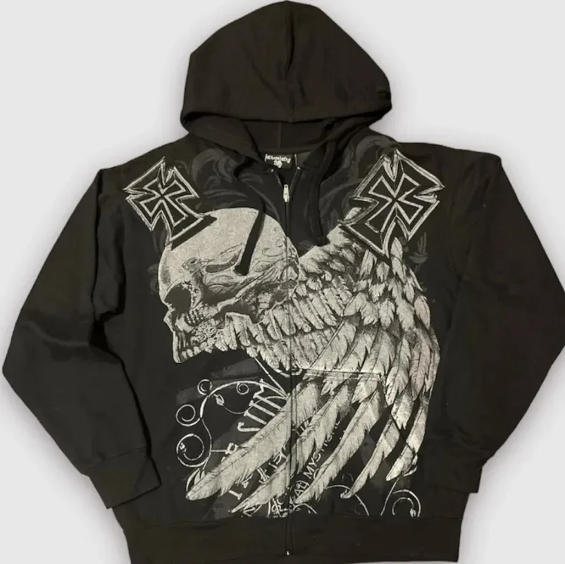 Y2K Vintage Skull Letter Print Casual Baggy Hoodies For Women 2024 Fashion Trend Hip Hop Punk Goth Oversized Sweatshirts Niche
Y2K Vintage Skull Letter Print Casual Baggy Hoodies For Women 2024 Fashion Trend Hip Hop Punk Goth Oversized Sweatshirts Niche