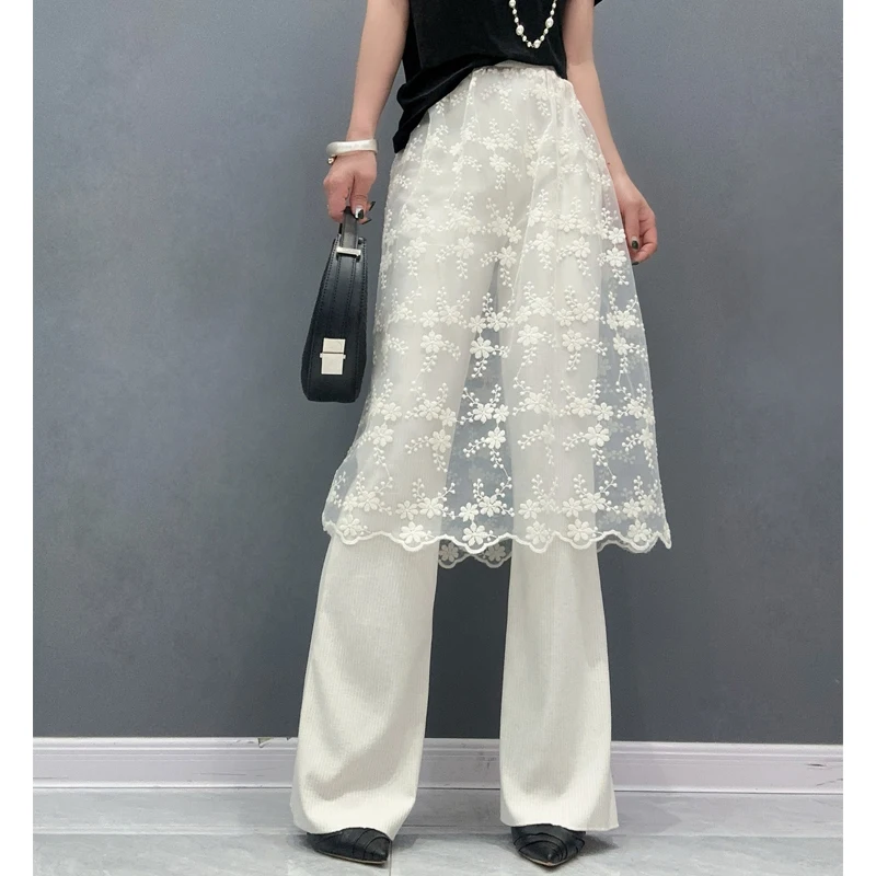 SuperAen Spring/Summer 2024 New Women's Casual Pants Fake Two Piece Lace Patch Skirt Pants
SuperAen Spring/Summer 2024 New Women's Casual Pants Fake Two Piece Lace Patch Skirt Pants