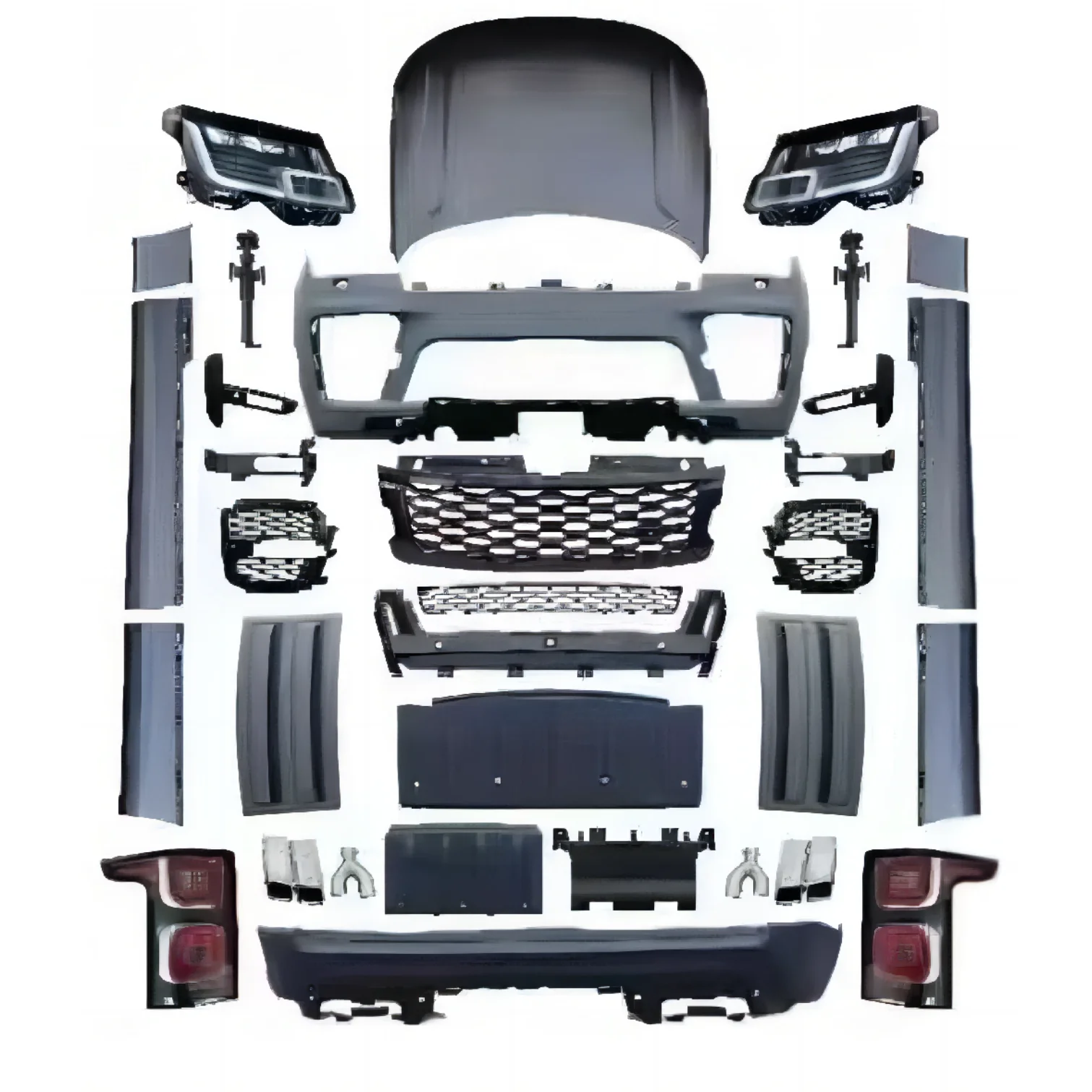 Flying Wing Hot Selling Body Kit For Range Rover Vogue 2013-2017 Upgrade 2020-2022 SVO Style Front Bumper Grill Universal Led H
Flying Wing Hot Selling Body Kit For Range Rover Vogue 2013-2017 Upgrade 2020-2022 SVO Style Front Bumper Grill Universal Led H
