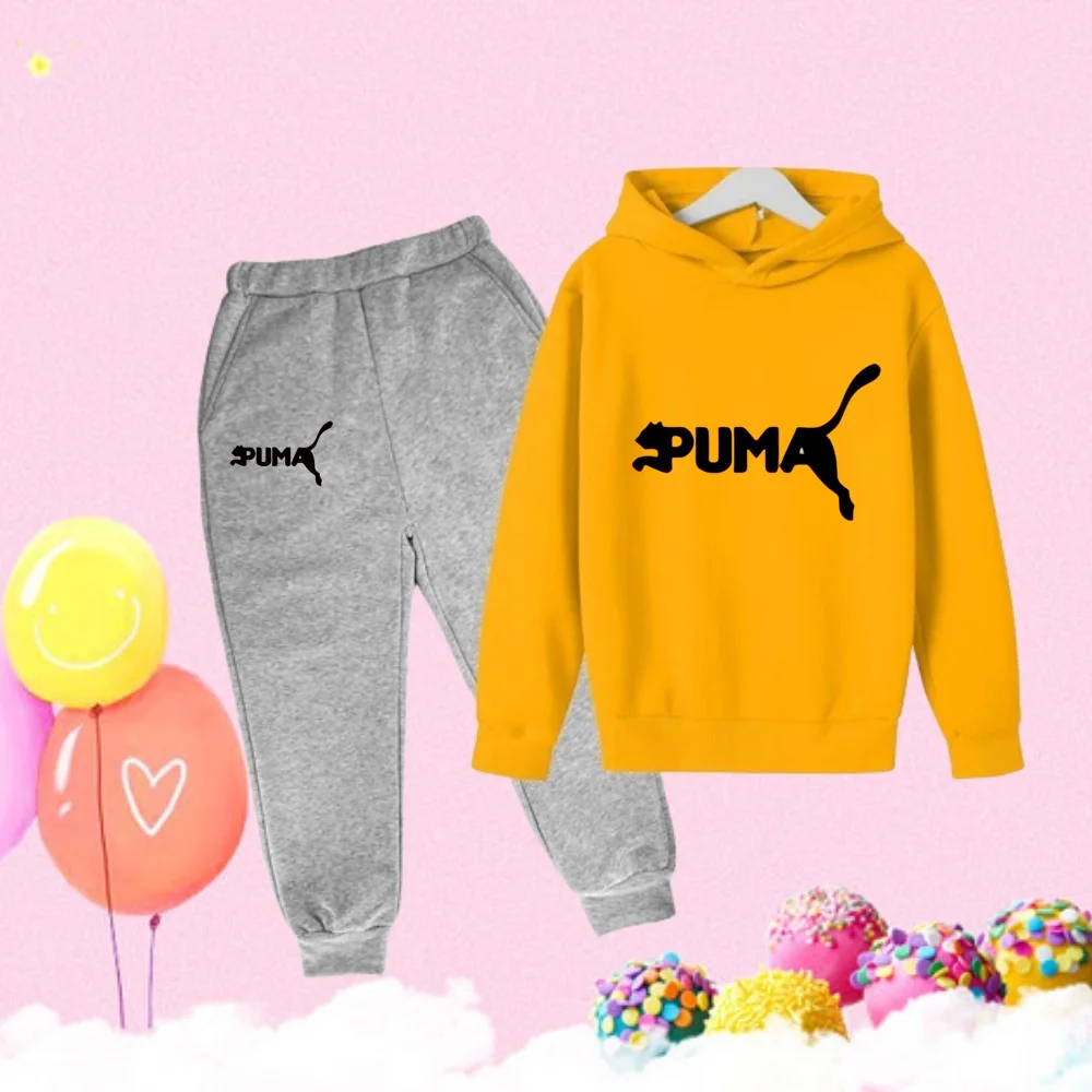 Spring Autumn New Boy Girls Fashion Trend Cartoon Pattern Printing Hooded Sweatshirt Children Clothing Hoodie + Sweatpants Suit
Spring Autumn New Boy Girls Fashion Trend Cartoon Pattern Printing Hooded Sweatshirt Children Clothing Hoodie + Sweatpants Suit