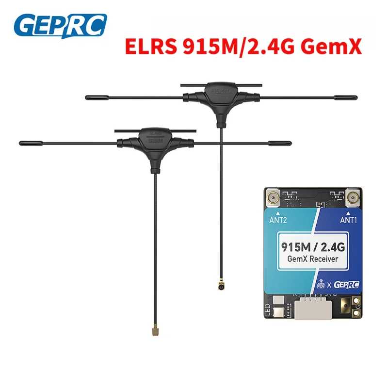 GEPRC ELRS 915M / 2.4G GemX Dual-band Receiver 25-1000Hz Voltage 5V Return Power 100mw Antenna for RC FPV Drone DIY Parts
GEPRC ELRS 915M / 2.4G GemX Dual-band Receiver 25-1000Hz Voltage 5V Return Power 100mw Antenna for RC FPV Drone DIY Parts