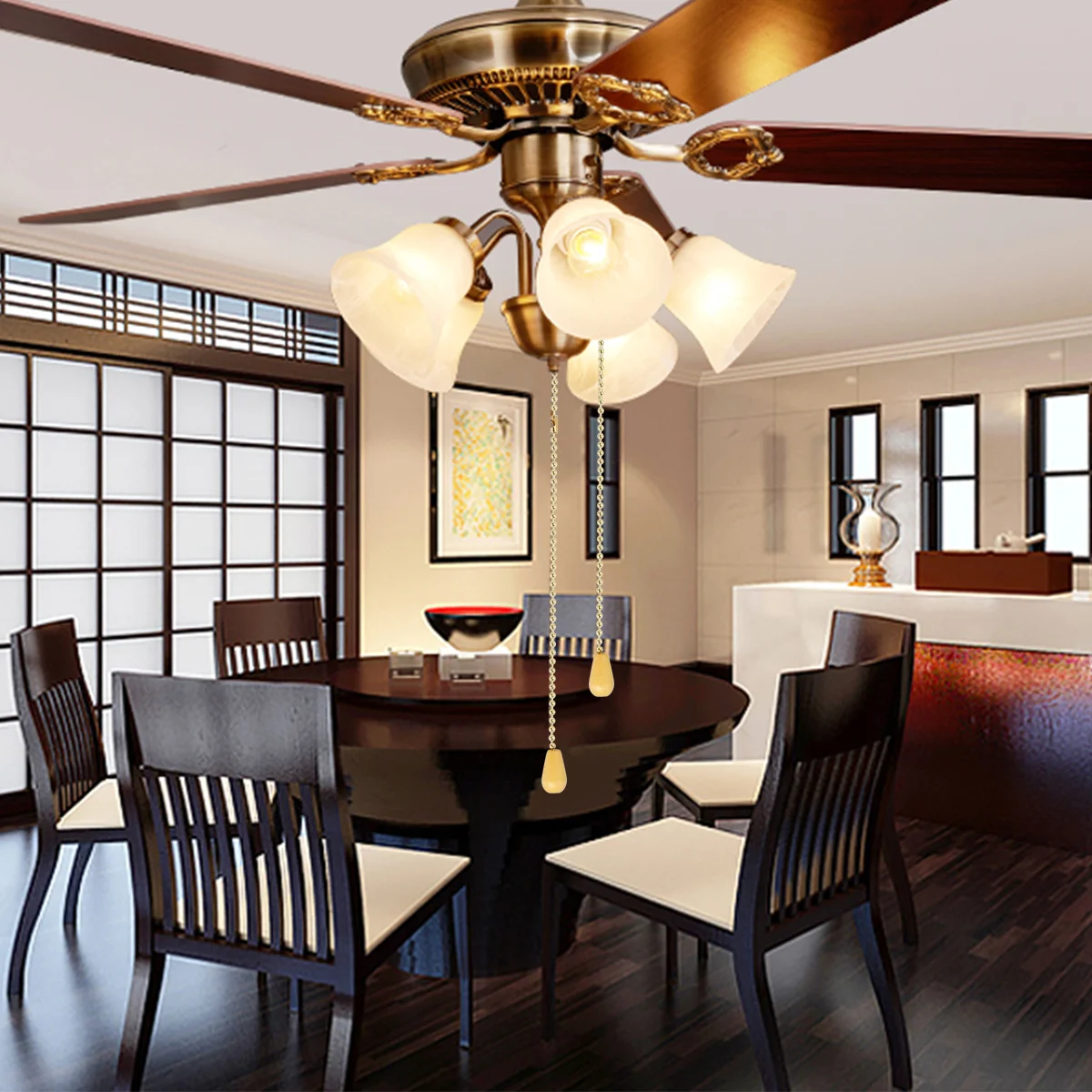 3 Gears Fan Pull-Chain Durable Ceiling Replacement Home Office School Electrical on-Off Zipper
3 Gears Fan Pull-Chain Durable Ceiling Replacement Home Office School Electrical on-Off Zipper