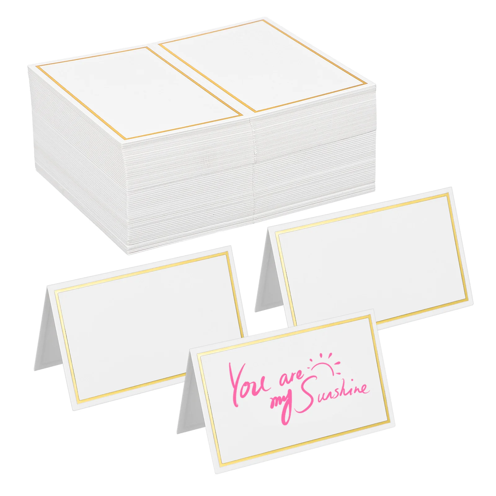 120pcs Gold Foil Table Blank Folding Place Cards For Wedding Party Banquets Table Name Tents Tabletop Seating Cards Reserved
120pcs Gold Foil Table Blank Folding Place Cards For Wedding Party Banquets Table Name Tents Tabletop Seating Cards Reserved