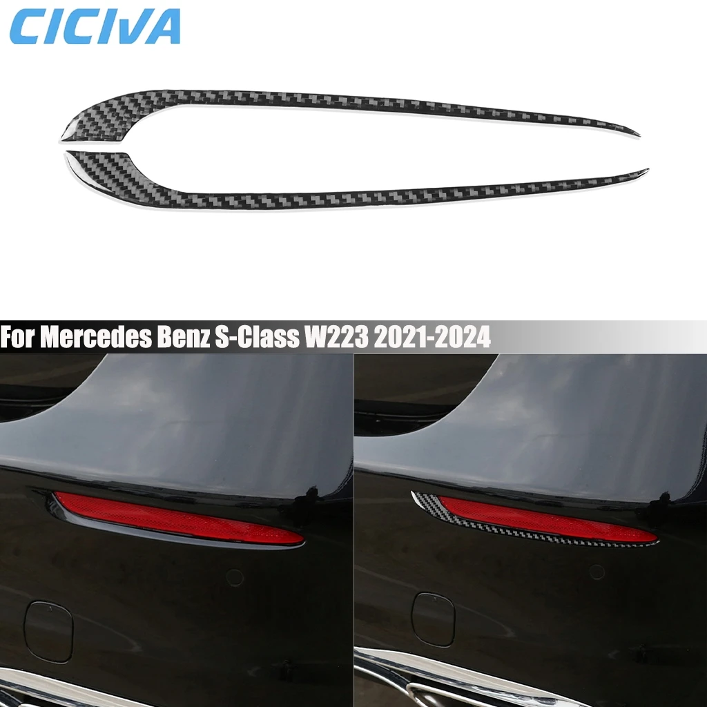 Carbon Fiber Car Accessories Rear Tail Light Cover Sticker Exterior Trim For Mercedes Benz S-Class W223 2021 2022 2023 2024
Carbon Fiber Car Accessories Rear Tail Light Cover Sticker Exterior Trim For Mercedes Benz S-Class W223 2021 2022 2023 2024