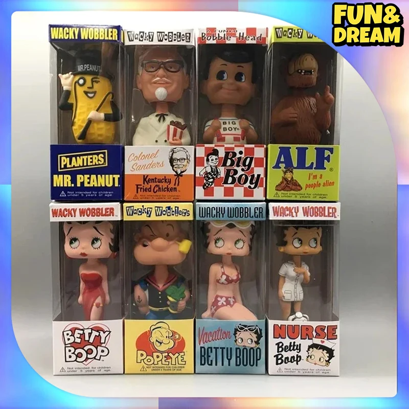 The Sailor Man Anime Figure Sexy Betty Figurine Bobblehead Mr.Peanut Popeye Colonel Harland Sanders Children Toys Birthday Gift
The Sailor Man Anime Figure Sexy Betty Figurine Bobblehead Mr.Peanut Popeye Colonel Harland Sanders Children Toys Birthday Gift