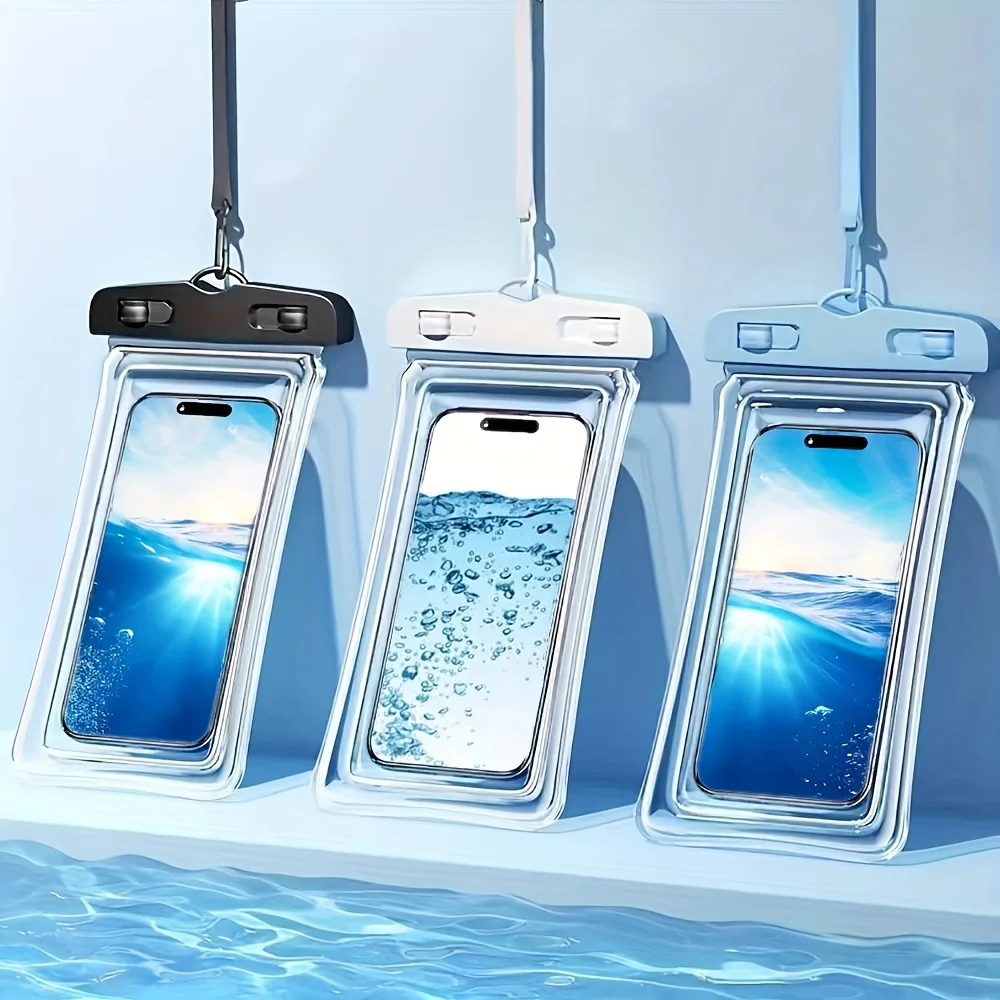 Waterproof Phone Pouch for Swimming, Touch Screen Compatible, Outdoor Diving Rafting Case with Neck Strap, Mobile Dry Bag
Waterproof Phone Pouch for Swimming, Touch Screen Compatible, Outdoor Diving Rafting Case with Neck Strap, Mobile Dry Bag