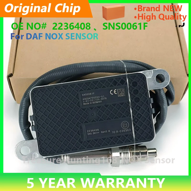 5WK96661D 2006245 2236408 1973525 1904788 2006243 1973527 Nitrogen Oxide NOx Sensor/Sensor Probe For DAF Truc
5WK96661D 2006245 2236408 1973525 1904788 2006243 1973527 Nitrogen Oxide NOx Sensor/Sensor Probe For DAF Truc