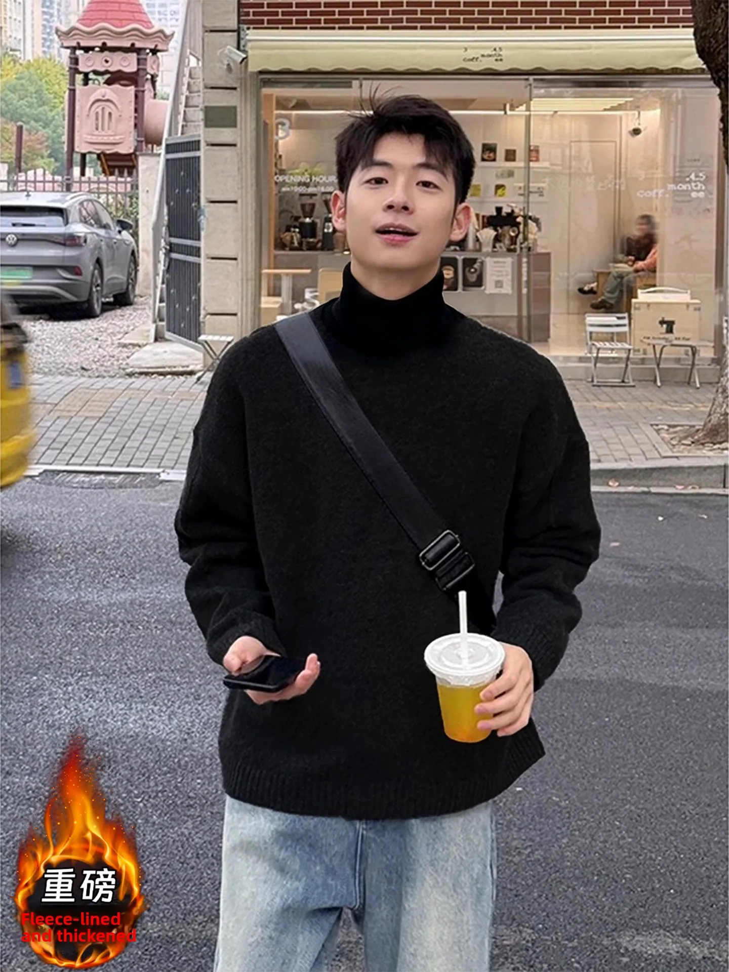 Утепленный мужской вязаный свитер с высоким воротником, зимний теплый базовый слой с флисовой подкладкой, плотный, в американском стиле, с длинными рукавами
Утепленный мужской вязаный свитер с высоким воротником, зимний теплый базовый слой с флисовой подкладкой, плотный, в американском стиле, с длинными рукавами