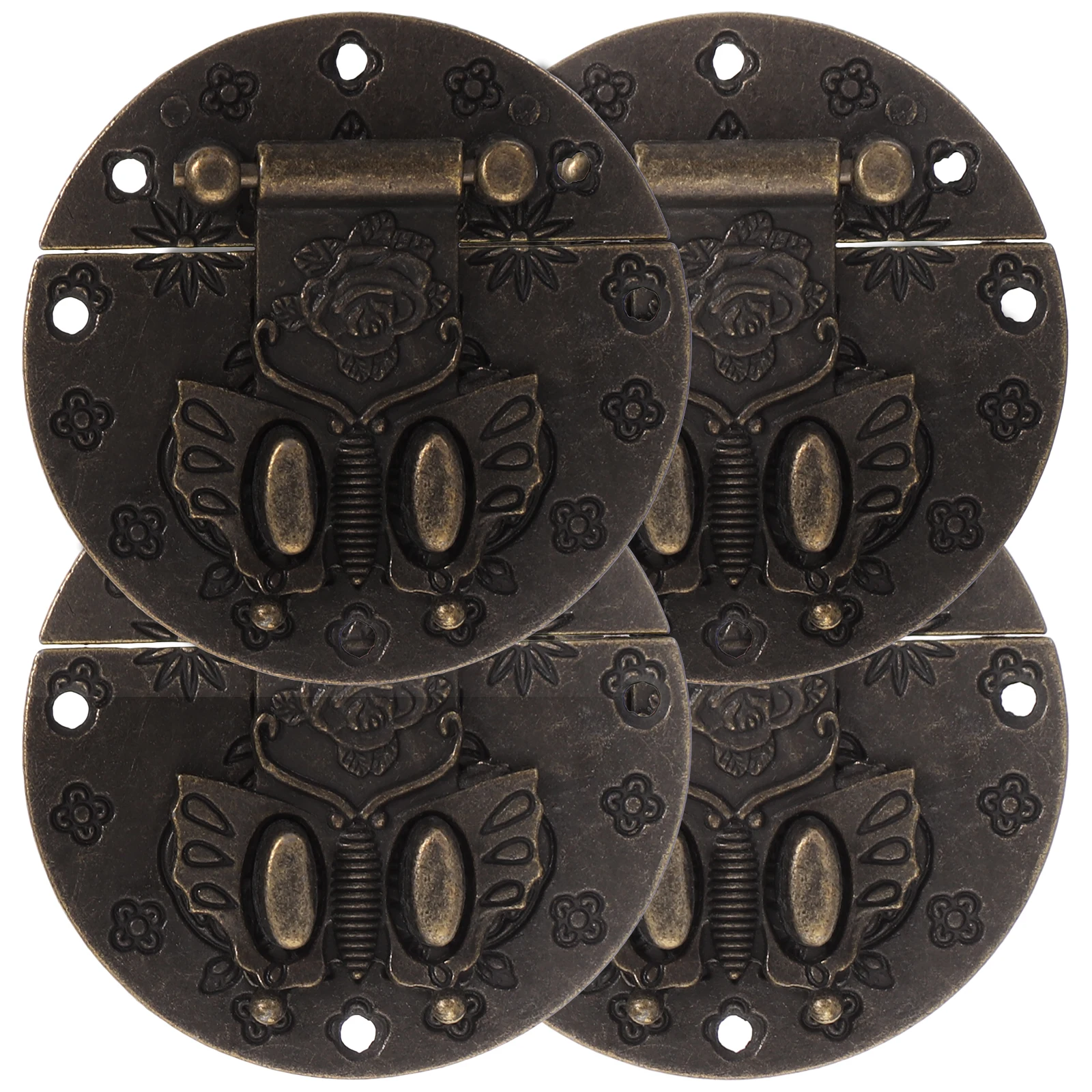 4pcs Vintage Butterfly Buckle Hasp Latch Zinc Alloy Brass Plated Decorative Toggle Hardware for Jewelry Box Wooden Case 
4pcs Vintage Butterfly Buckle Hasp Latch Zinc Alloy Brass Plated Decorative Toggle Hardware for Jewelry Box Wooden Case