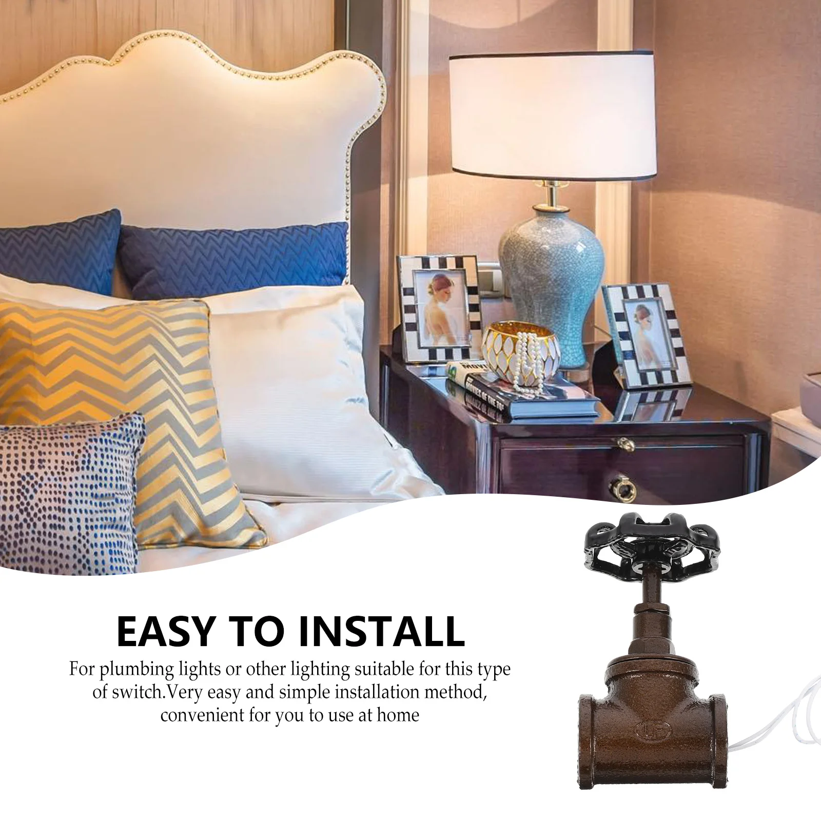 Retro Tube Light Switch The Vintage Steampunk Valve Style Stop Valves Iron Lamp Cord Old Fashioned
Retro Tube Light Switch The Vintage Steampunk Valve Style Stop Valves Iron Lamp Cord Old Fashioned