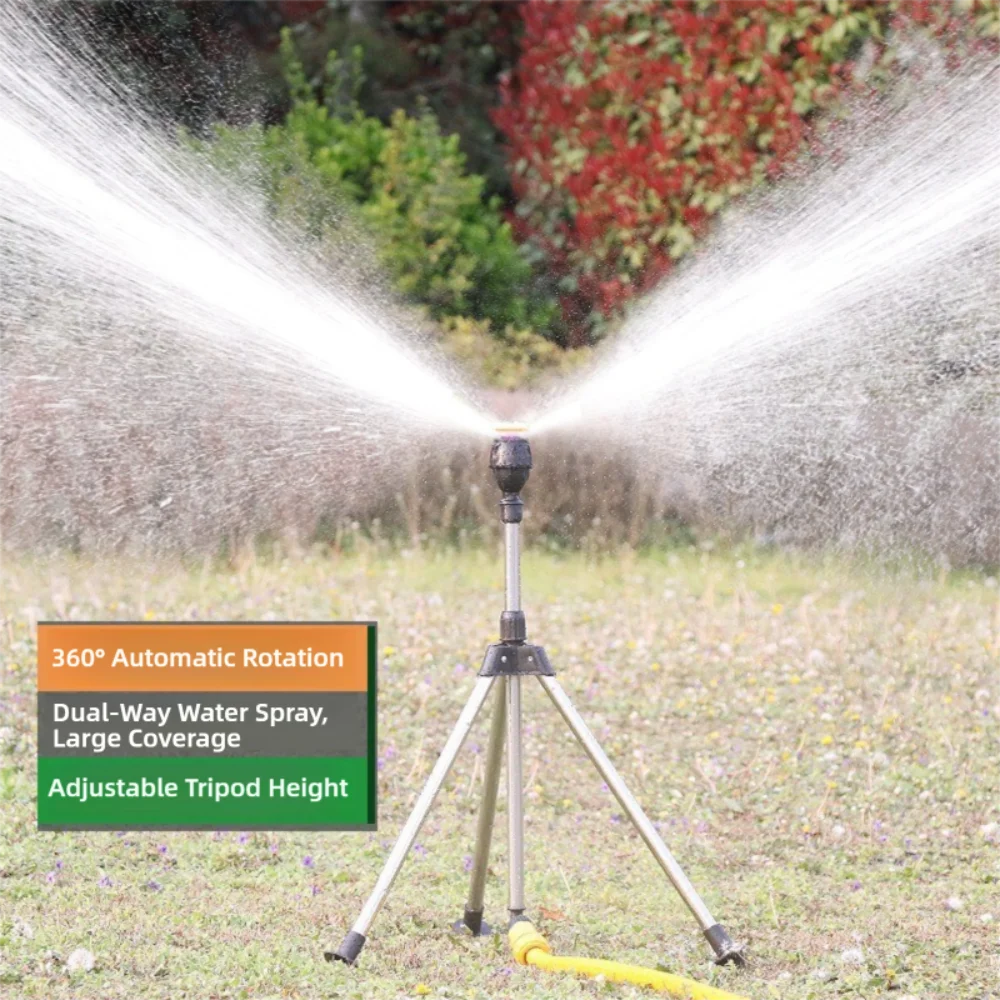 360° Rotary Garden Automatic Irrigation Sprinkler Stainless Steel Tripod Telescopic Support Automatic Rotating Sprayer
360° Rotary Garden Automatic Irrigation Sprinkler Stainless Steel Tripod Telescopic Support Automatic Rotating Sprayer