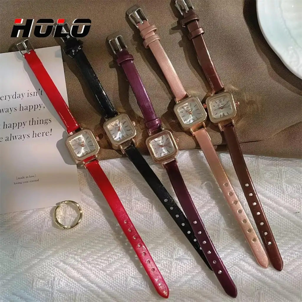 Vintage Square Women's Leather Watch, Mother of Pearl Dial, Multiple Colors, Elegant Quartz Wristwatch for Ladies
Vintage Square Women's Leather Watch, Mother of Pearl Dial, Multiple Colors, Elegant Quartz Wristwatch for Ladies