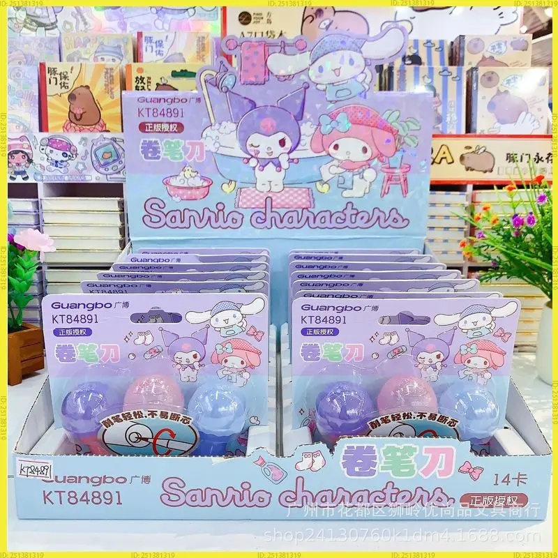 Genuine 14pcs/box Mini Kuromi Manual Pencil Sharpener Cute Melody Cartoon Single Hole Sharpener Student Kids Stationery Gifts
Genuine 14pcs/box Mini Kuromi Manual Pencil Sharpener Cute Melody Cartoon Single Hole Sharpener Student Kids Stationery Gifts