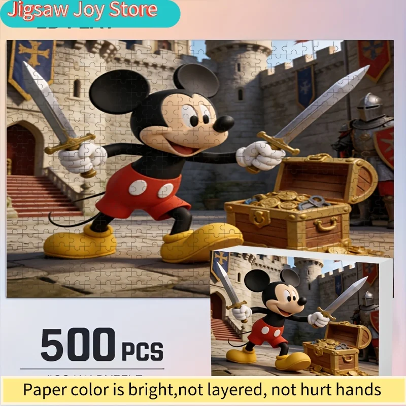 500 шт. декоративных принтов Disney с Стичем и Микки для дома | 2D-пазл, идеально подходящий для головоломок для взрослых, подходит для семейных игр
500 шт. декоративных принтов Disney с Стичем и Микки для дома | 2D-пазл, идеально подходящий для головоломок для взрослых, подходит для семейных игр