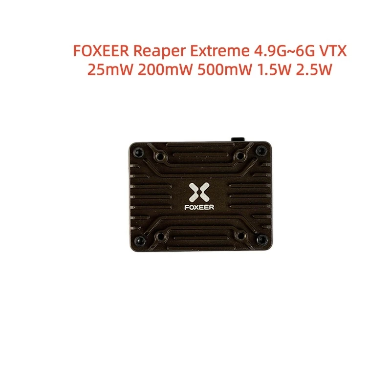 FOXEER Reaper Extreme 5.8G 2.5W 80CH FPV 4.9G~6G VTX 25mW 200mW 500mW 1.5W 2.5WAdjustable 2-8S 20X20mm for RC Model
FOXEER Reaper Extreme 5.8G 2.5W 80CH FPV 4.9G~6G VTX 25mW 200mW 500mW 1.5W 2.5WAdjustable 2-8S 20X20mm for RC Model