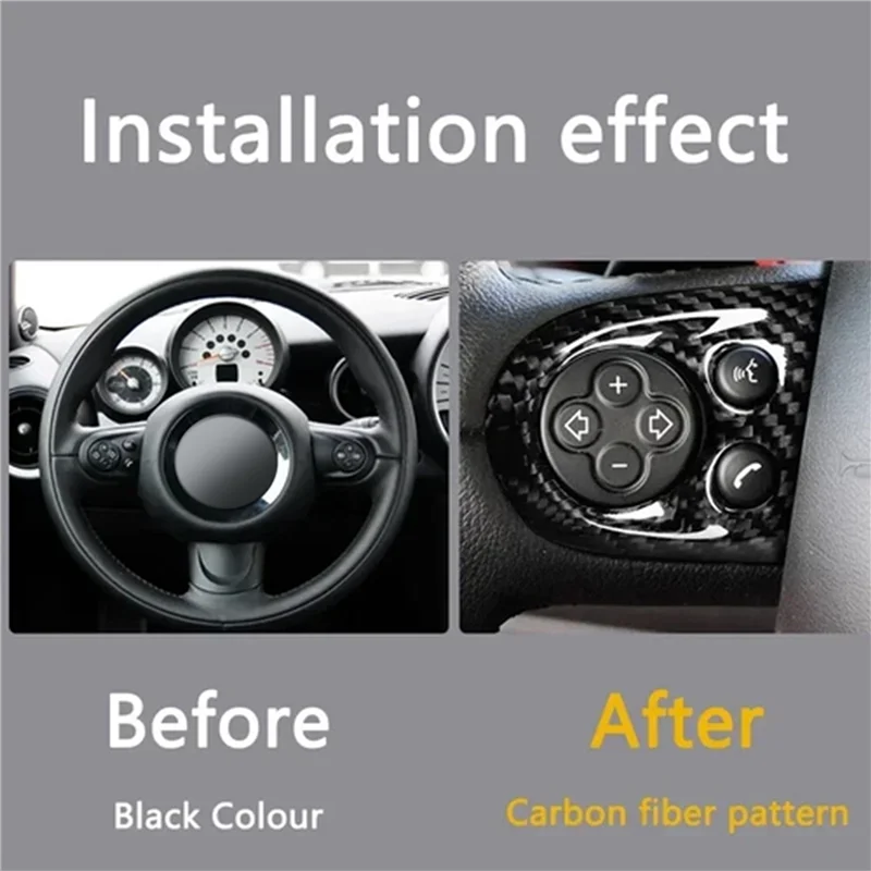 Trim Cap For Car Steering Wheel Switch Button In Carbon Fiber Style For MINI Cooper R55 R56 R57 R58 R59 R60 R61
Trim Cap For Car Steering Wheel Switch Button In Carbon Fiber Style For MINI Cooper R55 R56 R57 R58 R59 R60 R61