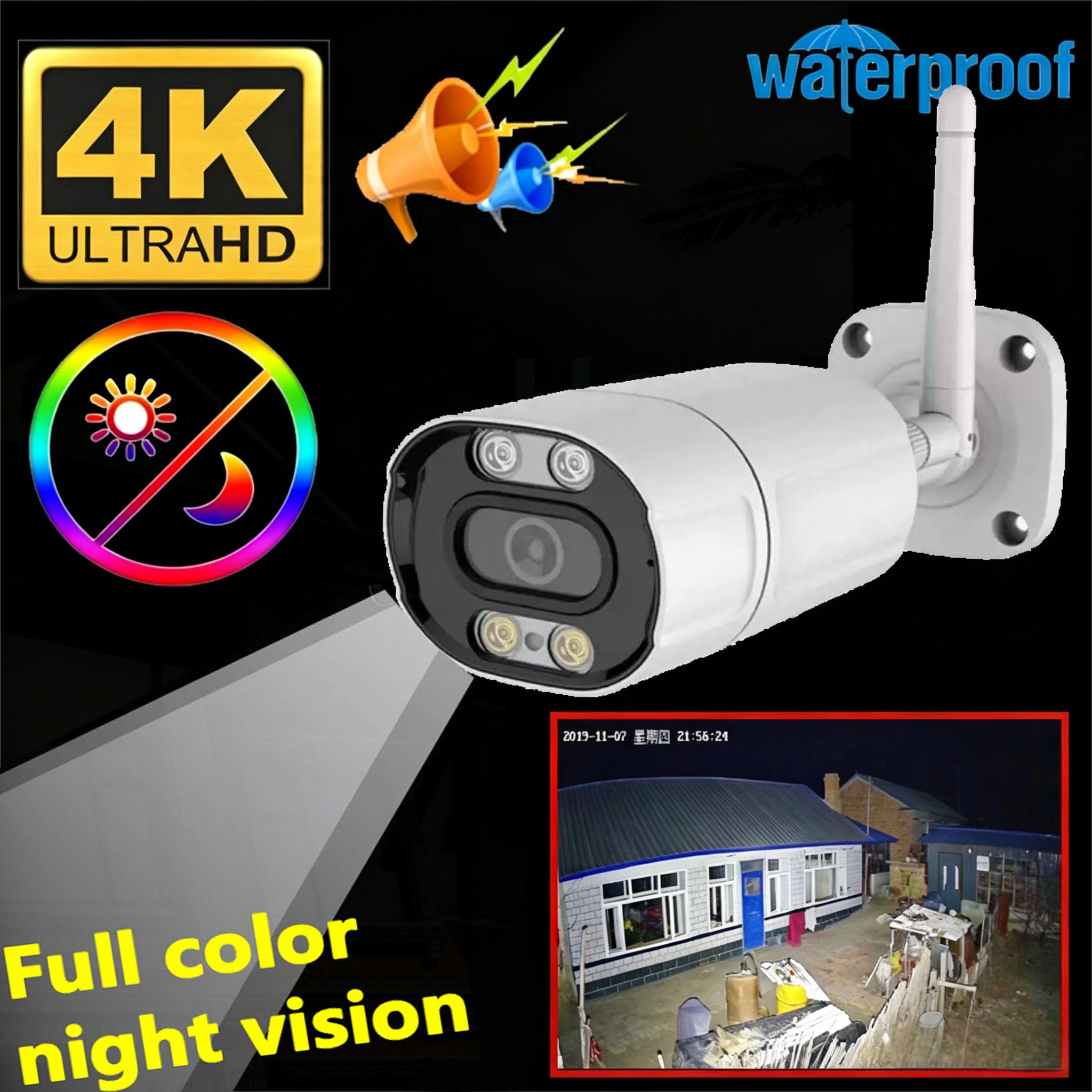 4K 8MP 5MP 1080P IP Camera Wifi Outdoor Infrared Security Full Color Night Vision Two Way Audio Wireless Video Surveillance IPC
4K 8MP 5MP 1080P IP Camera Wifi Outdoor Infrared Security Full Color Night Vision Two Way Audio Wireless Video Surveillance IPC