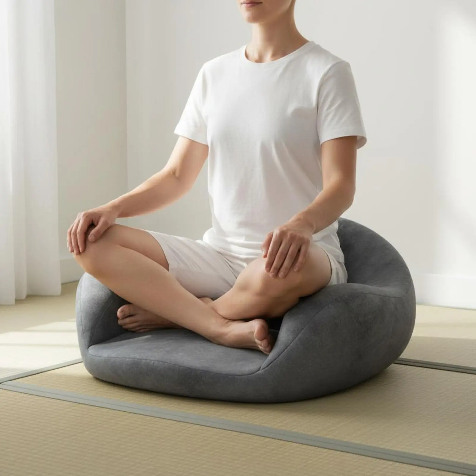 Viscoelastic Foam Zafu Pressure Relief Cross-Legged Floor Seat Leg Support Meditation Seat Soft Textile Fitness Pillow
Viscoelastic Foam Zafu Pressure Relief Cross-Legged Floor Seat Leg Support Meditation Seat Soft Textile Fitness Pillow