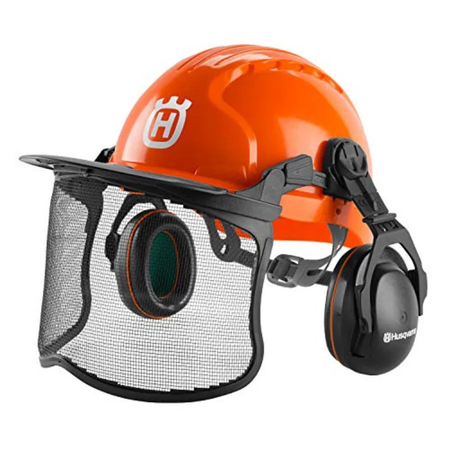 592752601 Chainsaw Helmet with Metal Mesh Face Shield Adjustable Ear Muffs for Hearing Protection and Sun Peak HDPE Forestry He
592752601 Chainsaw Helmet with Metal Mesh Face Shield Adjustable Ear Muffs for Hearing Protection and Sun Peak HDPE Forestry He