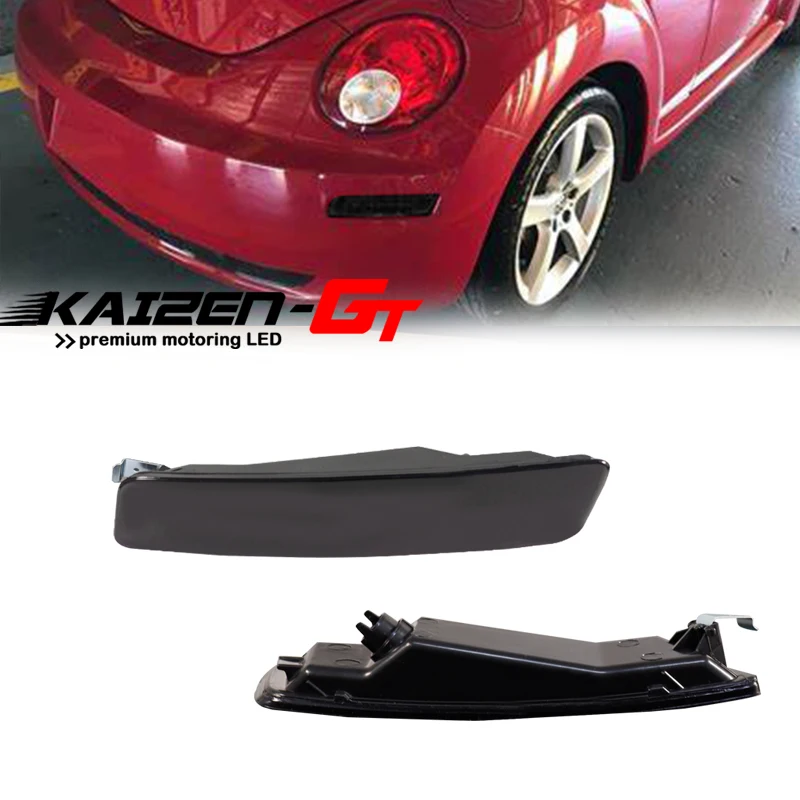 Smoked Lens Rear Bumper Side Marker Light Cover Housings For 2006-2010 VW Volkswagen Beetle Fender Flare Light, No Bulb / Socket
Smoked Lens Rear Bumper Side Marker Light Cover Housings For 2006-2010 VW Volkswagen Beetle Fender Flare Light, No Bulb / Socket