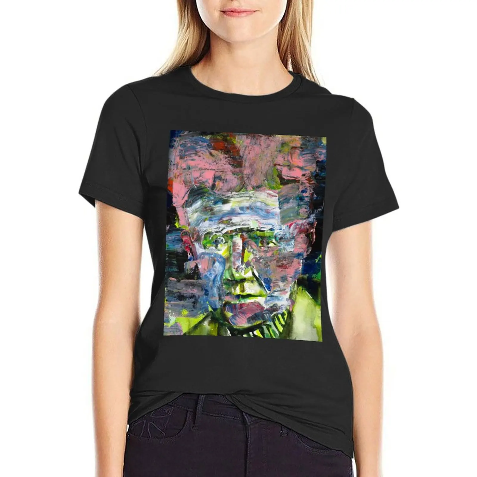 EMIL CIORAN acrylic and watercolor portrait T-Shirt shirts graphic tees cute tops kawaii clothes graphics t shirt Women
EMIL CIORAN acrylic and watercolor portrait T-Shirt shirts graphic tees cute tops kawaii clothes graphics t shirt Women
