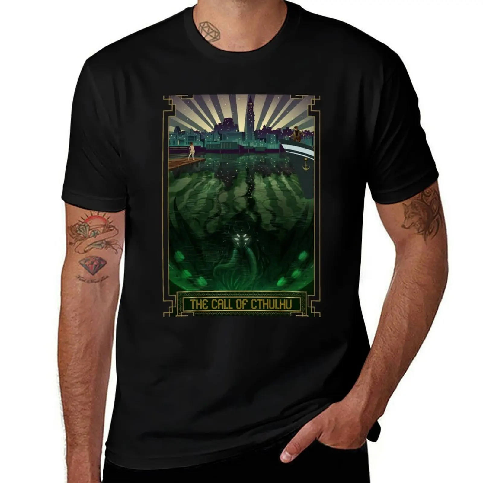 The Call of Cthulhu Art Deco T-Shirt cotton t shirts high quality man t shirt cotton high quality T-Shirt
The Call of Cthulhu Art Deco T-Shirt cotton t shirts high quality man t shirt cotton high quality T-Shirt