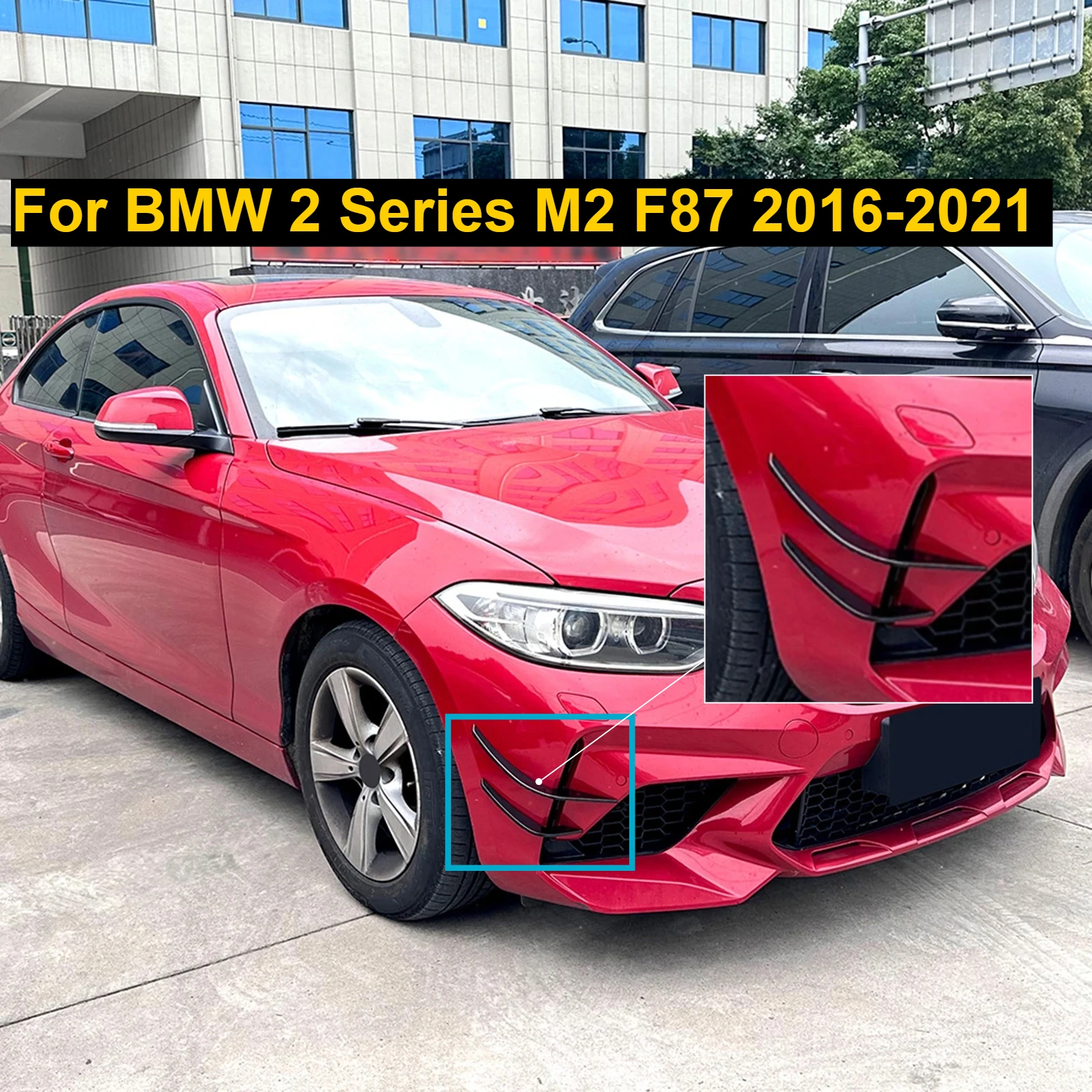 For BMW 2 Series M2 F87 2016-2021 Coupe 2 Door Front Bumper Side Air Vent Trims Car Intake Frame Cover Spoiler Canards Splitter
For BMW 2 Series M2 F87 2016-2021 Coupe 2 Door Front Bumper Side Air Vent Trims Car Intake Frame Cover Spoiler Canards Splitter