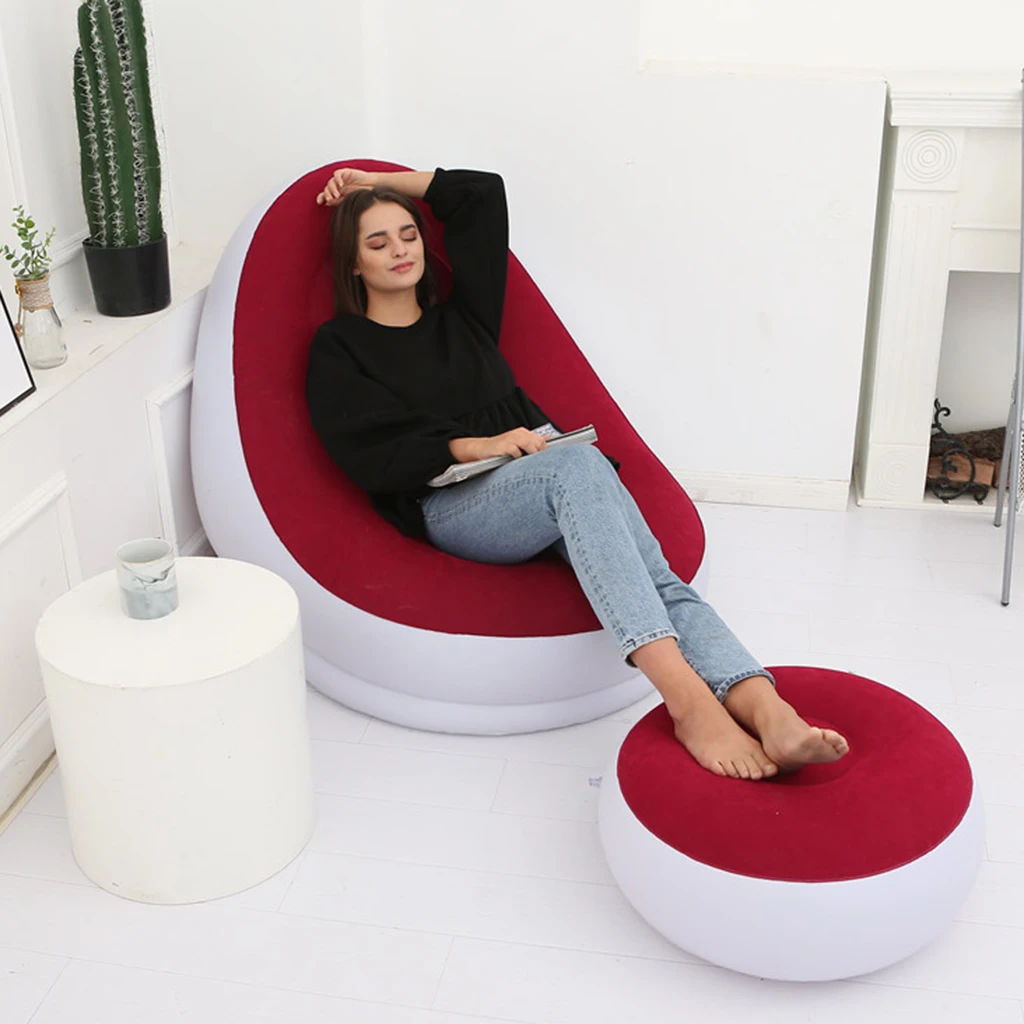 Inflatable Folding Ottoman Air Chair Sofa Flocking Portable Lightweight Camping Seat for Balcony Bedroom Outdoor Fishing
Inflatable Folding Ottoman Air Chair Sofa Flocking Portable Lightweight Camping Seat for Balcony Bedroom Outdoor Fishing