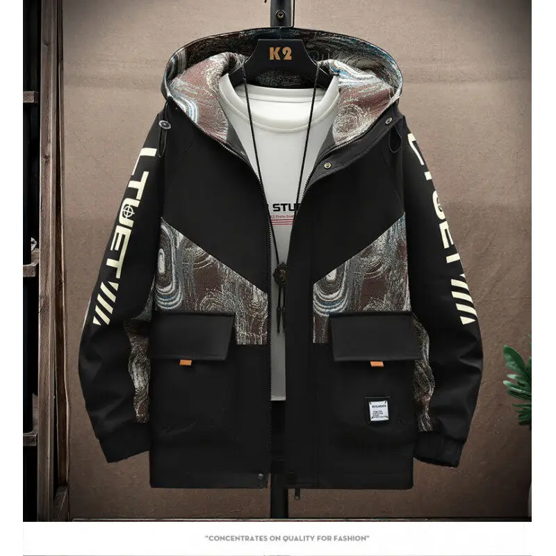 2025 Spring and Autumn High Quality Men's Fashion Casual Printed Splicing Hooded Jacket Coat
2025 Spring and Autumn High Quality Men's Fashion Casual Printed Splicing Hooded Jacket Coat