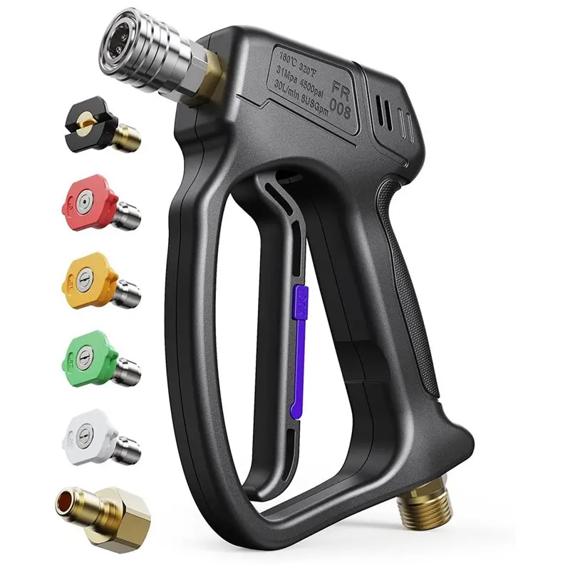 MAKE-Short Pressure Washer Gun High Pressure Washer Gun 1/4" Quick Connector Coupler For Foam Cannon
MAKE-Short Pressure Washer Gun High Pressure Washer Gun 1/4" Quick Connector Coupler For Foam Cannon